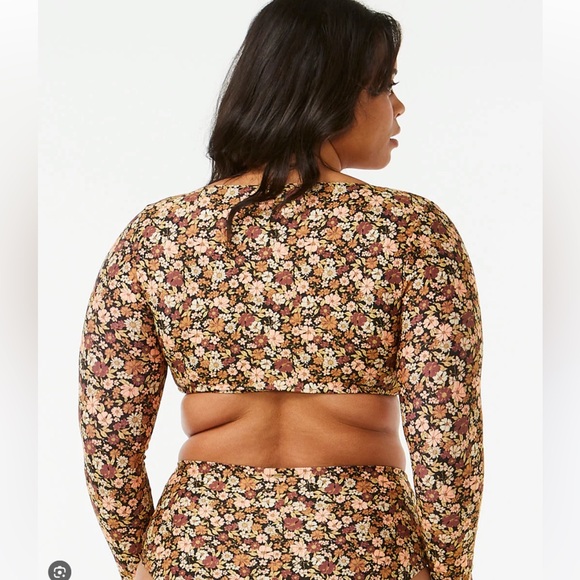 Rip Curl Sea Of Dreams Crop Long Sleeve Surf Swim Top - Picture 3 of 7
